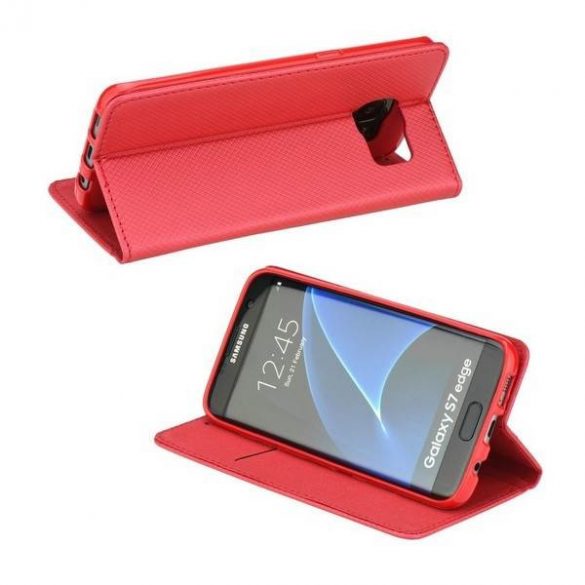 Husa Etui Smart Magnet book iPhone 12 mini czerwony/rosu