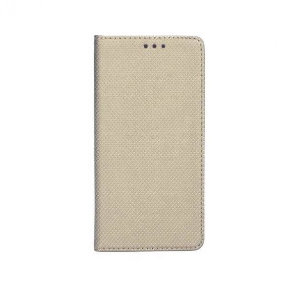 Husă Smart Magnet carte Samsung A41 gold/gold husă