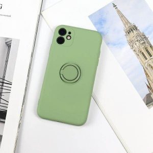 Husa Beline Etui Silicone Ring iPhone 12 mini mar verde