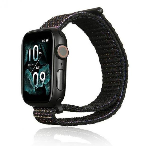 Beline pasek Apple Watch Nylon 38/40/41mm czarny /negru