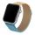 Beline pasek Apple Watch Steel 38/40/41mm niebiesko-złoty albastru/auriu