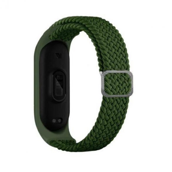 Beline curea Mi Band 7/6/5 Textile verde/green