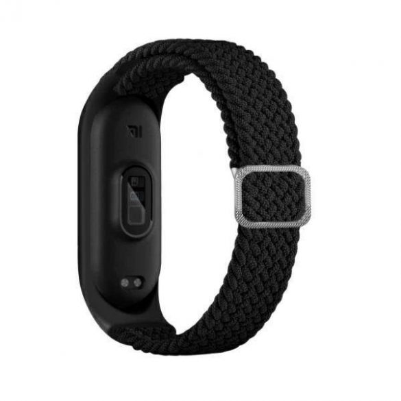 Beline curea Mi Band 3/4 Textile negru/negru