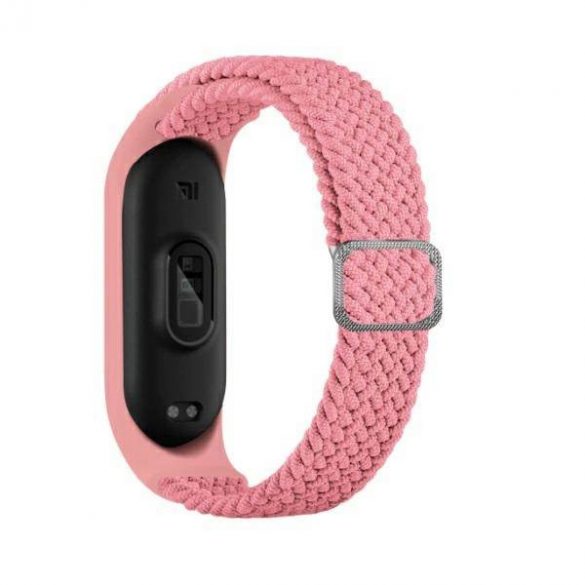 Beline curea Mi Band 7/6/5 Textile roz/roz