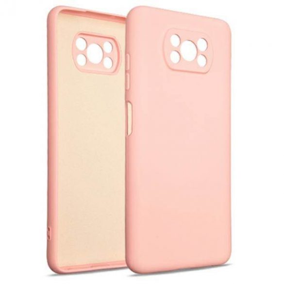 Beline Husă Silicon Xiaomi Poco X3 rose gold/roze gold husă