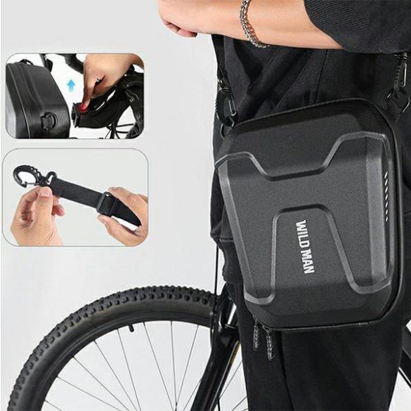 Husă/ suport pentru bicicletă WILDMAN E8 pannier pentru cadru negru/negru