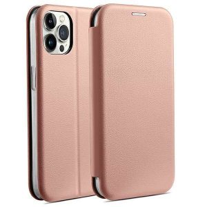 Beline Etui Book Magnetic iPhone 14 Pro 6,1" różowo złoty/rose gold carcasa