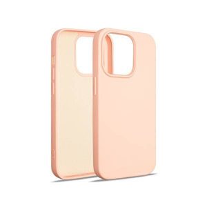 Beline Etui Husă din silicon pentru iPhone 14 Pro 6,1" różowo-złoty/rose gold