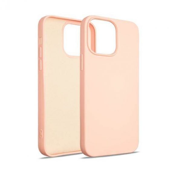 Beline Etui Husă din silicon pentru iPhone 14 Pro Max 6,7" różowo-złoty/rose gold