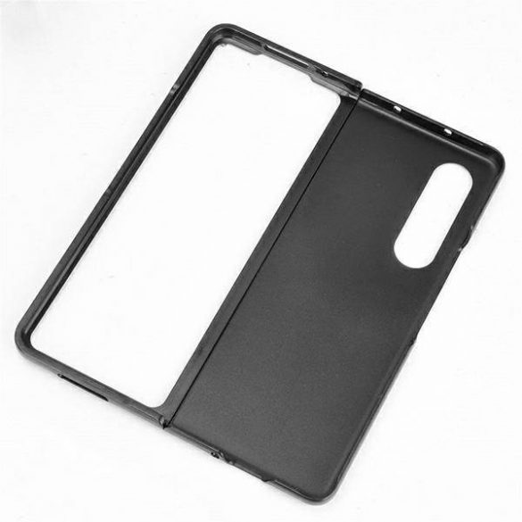 Husa din piele Beline Etui Carcasa Samsung Z Fold 4 czarny/negru