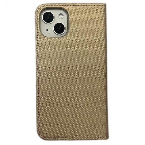 Cartea Etui Smart Magnet iPhone 14 / 15 / 13 6,1" złoty/aur