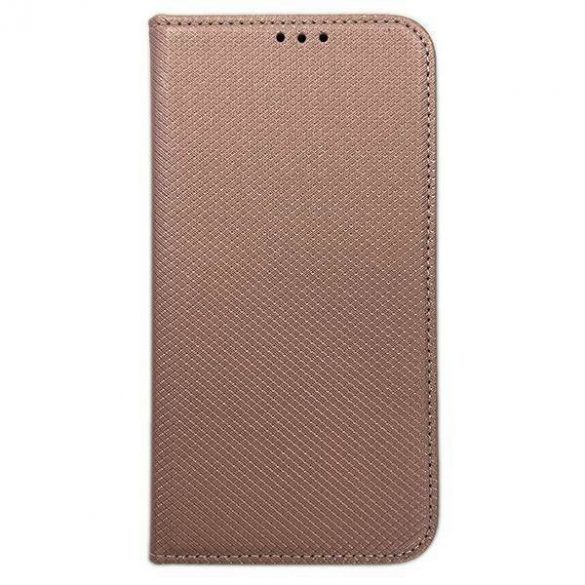 Cartea Etui Smart Magnet iPhone 14 / 15 / 13 6.1" różowo złoty/rose gold