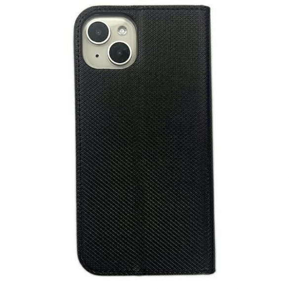 Cartea Etui Smart Magnet iPhone 14 / 15 / 13 6.1" czarny/negru