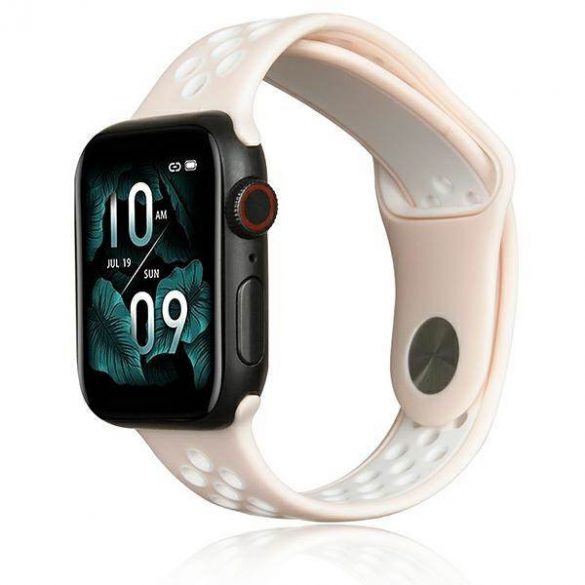 Beline curea Apple Watch Sport Silicone 38/40/41mm roz /roz