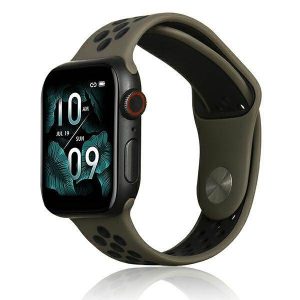 Beline curea Apple Watch Sport Silicone 42/44/45/49mm maro-negru maro / negru