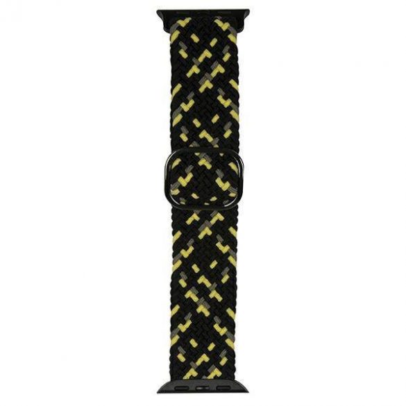 Beline pasek Apple Watch Textil 38/40/41mm czarno-limonkowy negru/lime