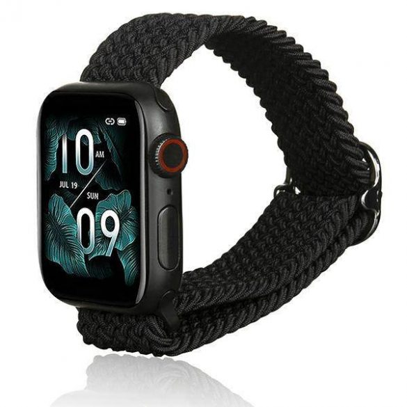 Beline pasek Apple Watch Textil 42/44/45/49mm czarny /negru