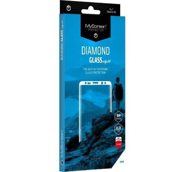 MS Diamond Glass Edge 3D Samsung S23 Ultra S918 czarny/negruProtectie de ecran din sticla temperata