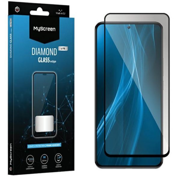 MS Diamond Glass Edge Lite GF Xiaomi Poco F5 Pro czarny/negru Full Glue