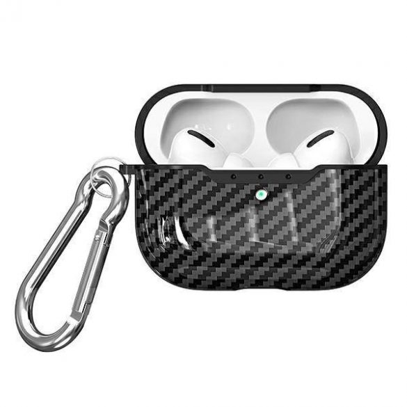 Beline AirPods Carbon Cover Air Pods Pro carcasa neagră/neagră