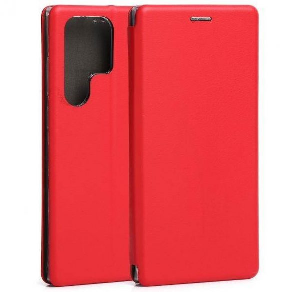 Husa Beline Etui Book Magnetic Samsung S23 Ultra S918 czerwony/rosu