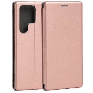 Beline Etui Book Magnetic Samsung S23 Ultra S918 carcasa różowo-złoty/rose gold