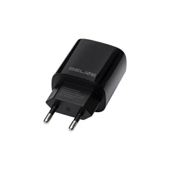 Beline Ład. siec. 1x USB-C 20W negru / negru (numai capul) PD 3.0 BLNCB20