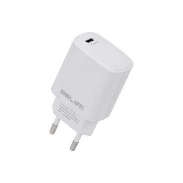 Beline Ład. siec. 1x USB-C 20W alb/alb (doar cap) PD 3.0 BLNCW20