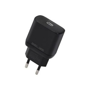 Beline Ład. siec. 1x USB-C 25W czarna /negru (doar cap) PD 3.0 BLNCB25 GaN