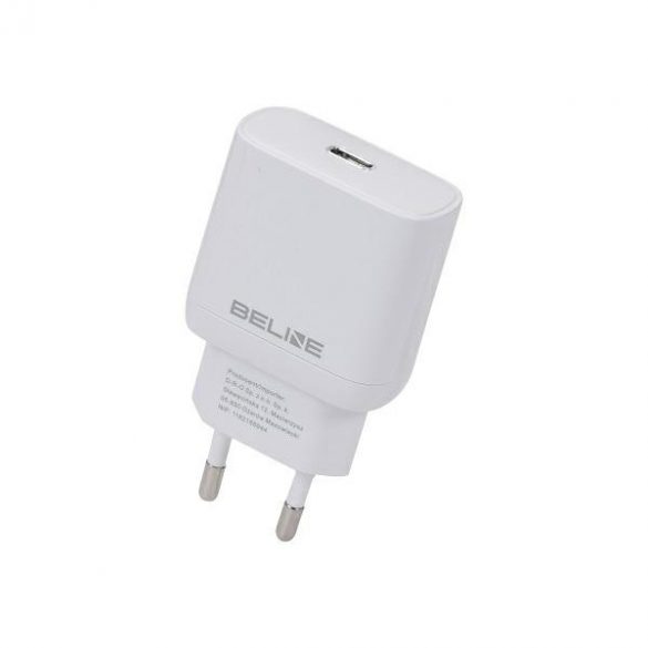 Beline Ład. siec. 1x USB-C 25W biała /alb (numai cap) PD 3.0 BLNCW25 GaN