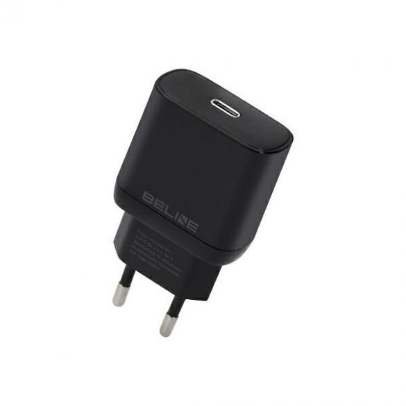 Beline Ład. siec. 1x USB-C 30W czarna /negru (numai cap) PD 3.0 BLNCB30 GaN