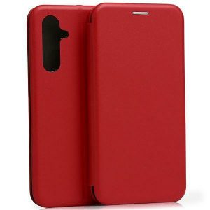 Beline Husă Husă tip carte Magnetic Samsung A54 5G A546 roșu/red