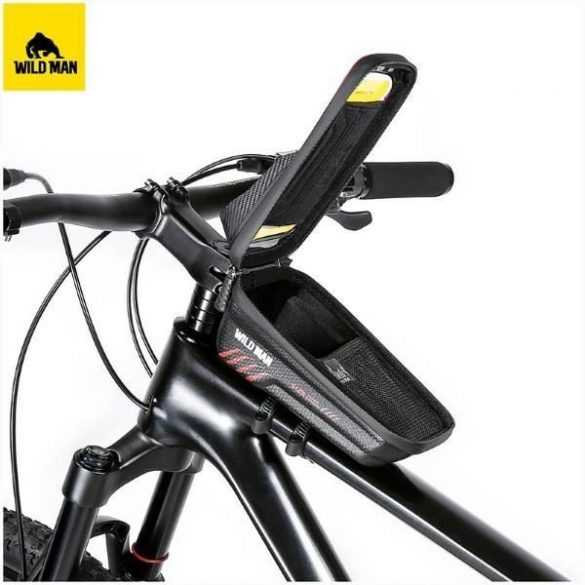 Husă/suport pentru bicicletă WILDMAN M E12X pannier pentru cadru negru/negru