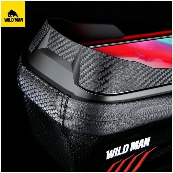 Husă/suport pentru bicicletă WILDMAN M E12X pannier pentru cadru negru/negru