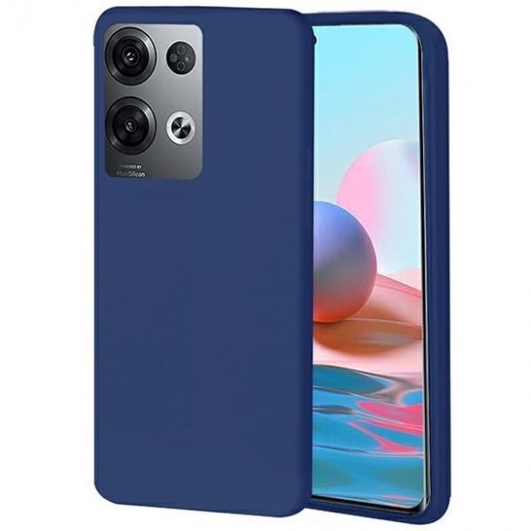 Beline Etui Candy Oppo Reno 8 Pro granatow/navy