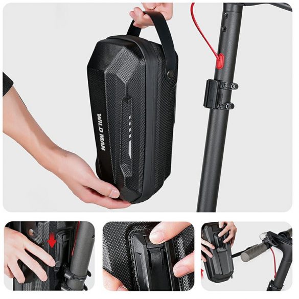 Husă/ suport scuter WILDMAN GD9X PLUS cadru pannier negru/negru