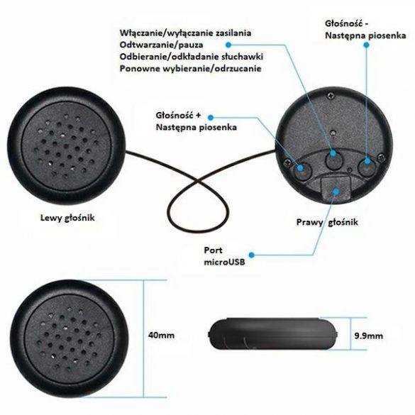 Opaska dziecięca z funkcją bluetooth Hipopotam / Hippo