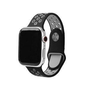 Beline curea Apple Watch Sport Silicone 38/40/41mm negru-gri negru/gri