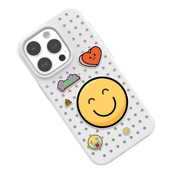 Zestaw Etui Pinit Dynamic + Emoji Pin iPhone 14 Pro 6.1 czarny/black wzór 1"