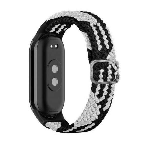 Beline curea Mi Band 8 Textile negru/alb negru/alb 