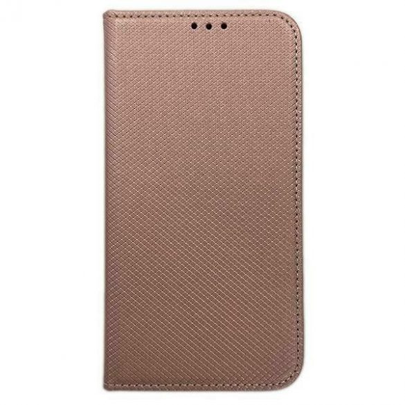 Cartea Etui Smart Magnet iPhone 15 / 14 / 13 6.1" różowo złoty/rose gold