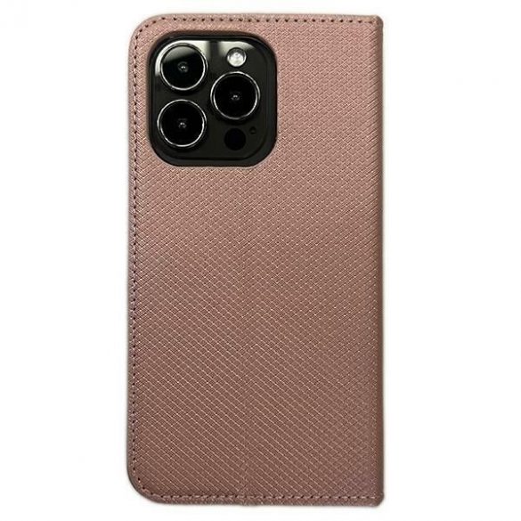 Cartea Etui Smart Magnet iPhone 15 Pro 6.1 różowo złoty/rose gold"