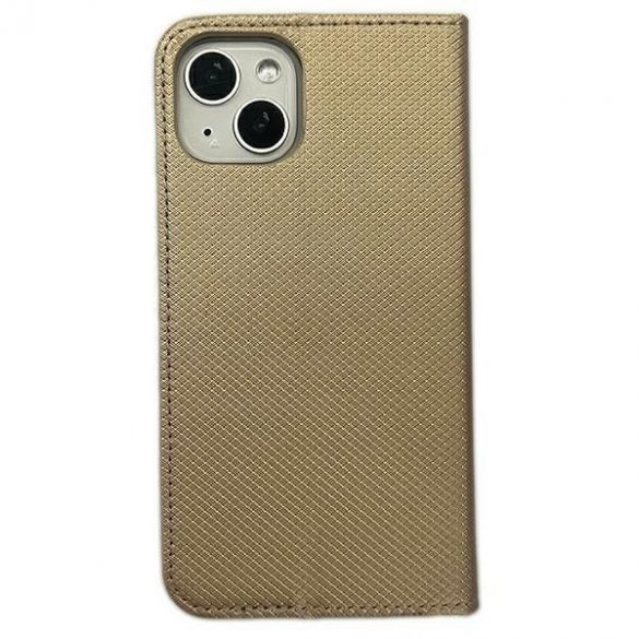 Cartea Etui Smart Magnet iPhone 15 Pro 6,1 zloty/aur"