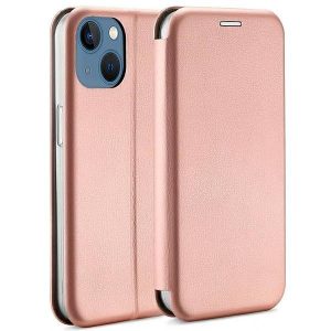 Beline Etui Book Magnetic iPhone 15 Plus / 14 Plus 6,7" różowo złoty/rose gold