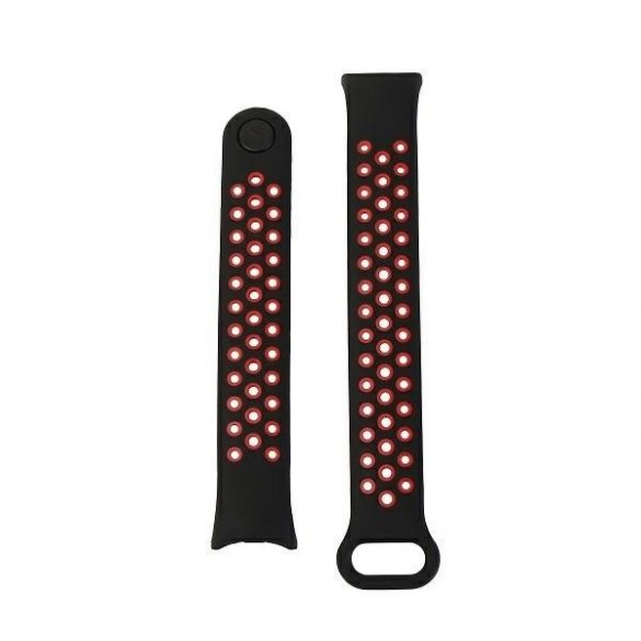 Beline curea Mi Band 8 design negru-roșu /negru-red