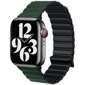 Beline pasek Apple Watch Magnetic Pro 38/40/41mm czarno/zielony cutie neagră/verde