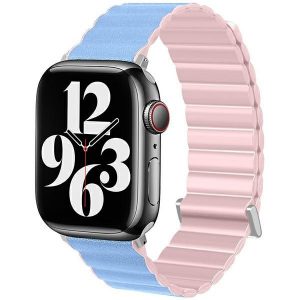 Beline pasek Apple Watch Magnetic Pro 38/40/41mm różowo/błękitny pink/sierra box