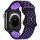 Beline pasek Apple Watch New Sport Silicone 38/40/41mm cutie neagră/violet czarno-fioletowy