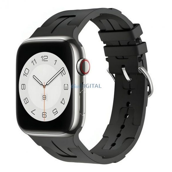 Beline pasek Apple Watch Silicon Ultra 38/40/41mm cutie neagră/czarny