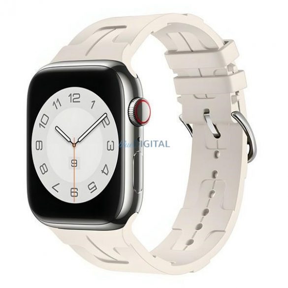 Beline pasek Apple Watch Silicon Ultra 38/40/41mm cutie bezowy/starlight